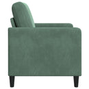 vidaXL Tárolós Kanapé Tengeri Zöld 72 x 78 x 87 cm Poliészter