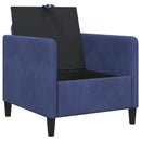 vidaXL Tárolós Kanapé Rendőrségi kék 72 x 78 x 87 cm Poliészter