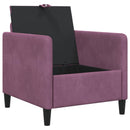 vidaXL Tárolós Kanapé Lila 72 x 78 x 87 cm Poliészter