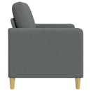 vidaXL Tárolós Kanapé Sötétszürke 122 x 78 x 87 cm Poliészter