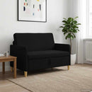 vidaXL Tárolós Kanapé Fekete 122 x 78 x 87 cm Poliészter