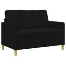 vidaXL Tárolós Kanapé Fekete 122 x 78 x 87 cm Poliészter