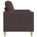 vidaXL Tárolós Kanapé Sötét Barna 122 x 78 x 87 cm Poliészter