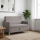 vidaXL Tárolós Kanapé Tópszínű 122 x 78 x 87 cm Poliészter