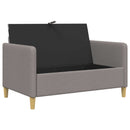 vidaXL Tárolós Kanapé Tópszínű 122 x 78 x 87 cm Poliészter