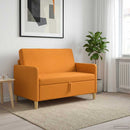 vidaXL Tárolós Kanapé Sötét sárga 122 x 78 x 87 cm Poliészter