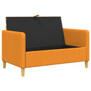 vidaXL Tárolós Kanapé Sötét sárga 122 x 78 x 87 cm Poliészter