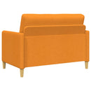 vidaXL Tárolós Kanapé Sötét sárga 122 x 78 x 87 cm Poliészter