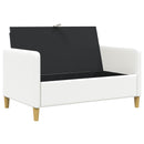 vidaXL Tárolós Kanapé Fehér 122 x 78 x 87 cm Poliészter