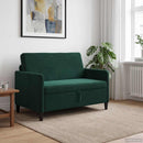 vidaXL Tárolós Kanapé Sötétzöld 122 x 78 x 87 cm Poliészter