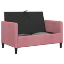 vidaXL Tárolós Kanapé Rózsaszín 122 x 78 x 87 cm Poliészter