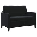 vidaXL Tárolós Kanapé Fekete 122 x 78 x 87 cm Poliészter