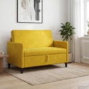 vidaXL Tárolós Kanapé Sárga 122 x 78 x 87 cm Poliészter