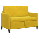 vidaXL Tárolós Kanapé Sárga 122 x 78 x 87 cm Poliészter