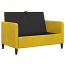 vidaXL Tárolós Kanapé Sárga 122 x 78 x 87 cm Poliészter