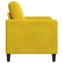 vidaXL Tárolós Kanapé Sárga 122 x 78 x 87 cm Poliészter