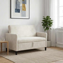 vidaXL Tárolós Kanapé Krémszínű 122 x 78 x 87 cm Poliészter