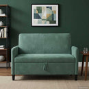 vidaXL Tárolós Kanapé Tengeri Zöld 122 x 78 x 87 cm Poliészter