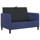 vidaXL Tárolós Kanapé Rendőrségi kék 122 x 78 x 87 cm Poliészter