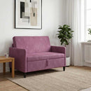 vidaXL Tárolós Kanapé Lila 122 x 78 x 87 cm Poliészter
