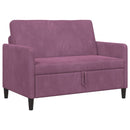 vidaXL Tárolós Kanapé Lila 122 x 78 x 87 cm Poliészter