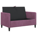vidaXL Tárolós Kanapé Lila 122 x 78 x 87 cm Poliészter