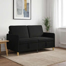 vidaXL Tárolós Kanapé Fekete 152 x 78 x 87 cm Poliészter