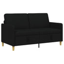 vidaXL Tárolós Kanapé Fekete 152 x 78 x 87 cm Poliészter
