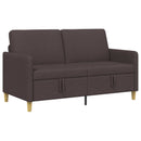 vidaXL Tárolós Kanapé Sötét Barna 152 x 78 x 87 cm Poliészter