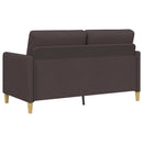 vidaXL Tárolós Kanapé Sötét Barna 152 x 78 x 87 cm Poliészter