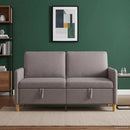 vidaXL Tárolós Kanapé Tópszínű 152 x 78 x 87 cm Poliészter