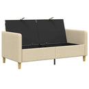 vidaXL Tárolós Kanapé Krémszínű 152 x 78 x 87 cm Poliészter