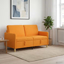 vidaXL Tárolós Kanapé Sötét sárga 152 x 78 x 87 cm Poliészter