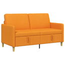 vidaXL Tárolós Kanapé Sötét sárga 152 x 78 x 87 cm Poliészter