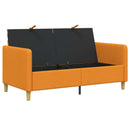 vidaXL Tárolós Kanapé Sötét sárga 152 x 78 x 87 cm Poliészter
