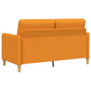 vidaXL Tárolós Kanapé Sötét sárga 152 x 78 x 87 cm Poliészter