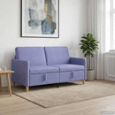 vidaXL Tárolós Kanapé Farmerkék 152 x 78 x 87 cm Poliészter