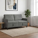 vidaXL Tárolós Kanapé Sötétszürke 152 x 78 x 87 cm Poliészter
