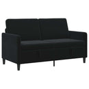 vidaXL Tárolós Kanapé Fekete 152 x 78 x 87 cm Poliészter