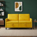 vidaXL Tárolós Kanapé Sárga 152 x 78 x 87 cm Poliészter