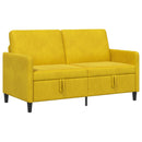 vidaXL Tárolós Kanapé Sárga 152 x 78 x 87 cm Poliészter