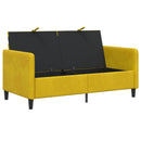 vidaXL Tárolós Kanapé Sárga 152 x 78 x 87 cm Poliészter