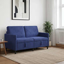 vidaXL Tárolós Kanapé Rendőrségi kék 152 x 78 x 87 cm Poliészter