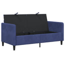 vidaXL Tárolós Kanapé Rendőrségi kék 152 x 78 x 87 cm Poliészter