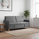 vidaXL Tárolós Kanapé Sötétszürke 172 x 78 x 87 cm Poliészter