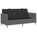 vidaXL Tárolós Kanapé Sötétszürke 172 x 78 x 87 cm Poliészter