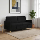 vidaXL Tárolós Kanapé Fekete 172 x 78 x 87 cm Poliészter
