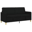 vidaXL Tárolós Kanapé Fekete 172 x 78 x 87 cm Poliészter