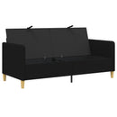 vidaXL Tárolós Kanapé Fekete 172 x 78 x 87 cm Poliészter