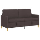 vidaXL Tárolós Kanapé Sötét Barna 172 x 78 x 87 cm Poliészter